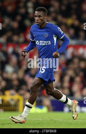 Manchester, Großbritannien. Dezember 2023. Nicolas Jackson aus Chelsea während des Premier League-Spiels in Old Trafford, Manchester. Der Bildnachweis sollte lauten: Gary Oakley/Sportimage Credit: Sportimage Ltd/Alamy Live News Stockfoto