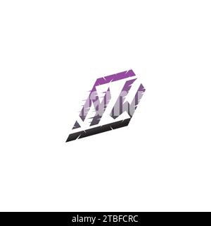 NW Initial Esport Logo Inspiration Ideen für Gaming Team, youtube, Twitch Stock Vektor