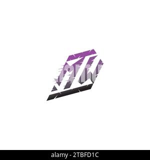 MW Initial Esport Logo Inspiration Ideen für Gaming Team, youtube, Twitch Stock Vektor