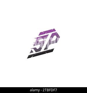 SP Initial Esport Logo Inspiration Ideen für Gaming Team, youtube, Twitch Stock Vektor