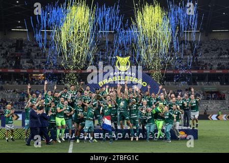 Belo Horizonte, Brasilien. Dezember 2023. Palmeiras und brasilianischer Champion im Stadion Governador Magalhães Pinto (Mineirão) in Belo Horizonte Credit: Brazil Photo Press/Alamy Live News Stockfoto