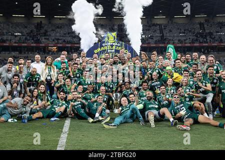 Belo Horizonte, Brasilien. Dezember 2023. Palmeiras und brasilianischer Champion im Stadion Governador Magalhães Pinto (Mineirão) in Belo Horizonte Credit: Brazil Photo Press/Alamy Live News Stockfoto