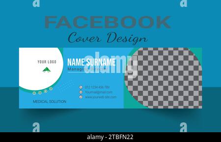 Social Media Cover Design. Cover für Facebook und LinkedIn, Post- und Story-Design, Instagram-Banner, Anzeigen oder Cover in sozialen Medien und YouTube-Miniaturansichten Stock Vektor