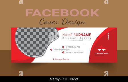 Social Media Cover Design. Cover für Facebook und LinkedIn, Post- und Story-Design, Instagram-Banner, Anzeigen oder Cover in sozialen Medien und YouTube-Miniaturansichten Stock Vektor