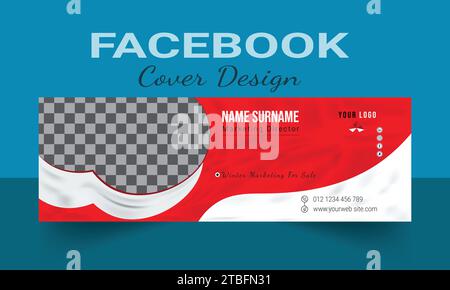 Social Media Cover Design. Cover für Facebook und LinkedIn, Post- und Story-Design, Instagram-Banner, Anzeigen oder Cover in sozialen Medien und YouTube-Miniaturansichten Stock Vektor
