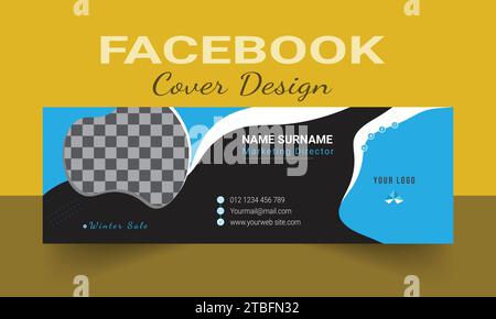 Social Media Cover Design. Cover für Facebook und LinkedIn, Post- und Story-Design, Instagram-Banner, Anzeigen oder Cover in sozialen Medien und YouTube-Miniaturansichten Stock Vektor