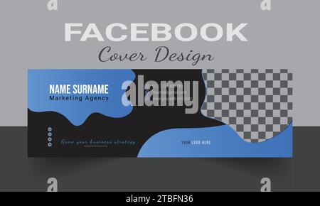 Social Media Cover Design. Cover für Facebook und LinkedIn, Post- und Story-Design, Instagram-Banner, Anzeigen oder Cover in sozialen Medien und YouTube-Miniaturansichten Stock Vektor