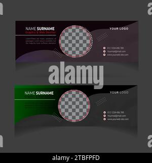 Social Media Cover Design. Cover für Facebook und LinkedIn, Post- und Story-Design, Instagram-Banner, Anzeigen oder Cover in sozialen Medien und YouTube-Miniaturansichten Stock Vektor