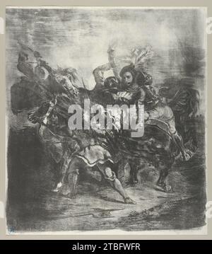 Weislingen von Goetz's Men 1931 von Eugene Delacroix angegriffen Stockfoto