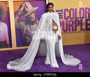 Beverly Hills, USA. Dezember 2023. Ciara kam am 6. Dezember 2023 zur Uraufführung „The Color Purple“ im Academy Museum in Beverly Hills, CA. © Lisa OConnor/AFF-USA.com Credit: AFF/Alamy Live News Stockfoto