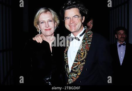 Verleger Florian Langenscheidt mit Ehefrau Gabriele Quandt-Langenscheidt, bei einer Veranstaltung, um 1997. Stockfoto