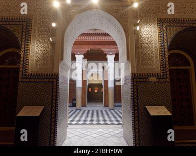 Dar el Bacha Palace, Marrakesch aka Marrakesch, Marokko, 07. Dezember 2023 Stockfoto