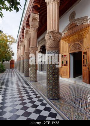 Dar el Bacha Palace, Marrakesch aka Marrakesch, Marokko, 07. Dezember 2023 Stockfoto