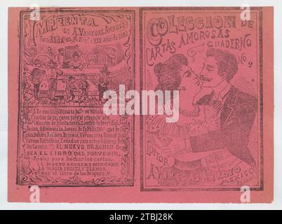 Cover für „Coleccion de Cartas Amorosas Cuaderno No. 2“, ein Paar mit 1946 von Antonio Vanegas Arroyo Stockfoto