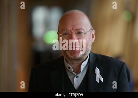 Edinburgh Schottland, Vereinigtes Königreich 07. Dezember 2023. Patrick Harvie MSP im schottischen Parlament. Credit sst/alamy Live News Stockfoto