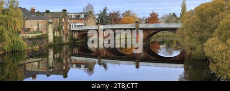 Die Buccleuch Street Brücke über den Fluss Nith, Dumfries Town, Dumfries and Galloway, Schottland, Großbritannien Stockfoto