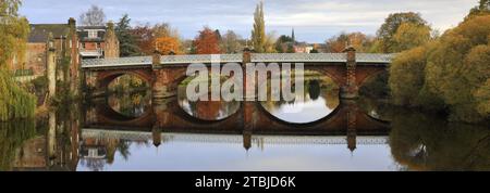 Die Buccleuch Street Brücke über den Fluss Nith, Dumfries Town, Dumfries and Galloway, Schottland, Großbritannien Stockfoto