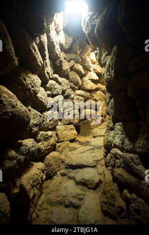 4. Dezember 2023 Italien, Sardinien, Oristano, Abbasanta, prähistorisches Dorf Nuraghe Losa Stockfoto