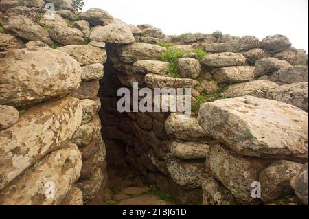 4. Dezember 2023 Italien, Sardinien, Oristano, Abbasanta, prähistorisches Dorf Nuraghe Losa Stockfoto