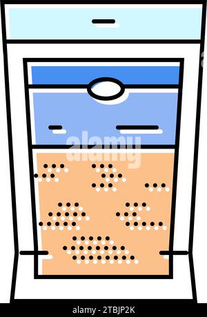 Hamster Bettwäsche Haustier Farbe Symbol Vektor Illustration Stock Vektor