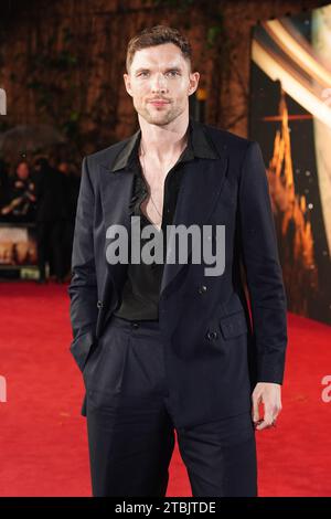 Ed Skrein kommt bei der Londoner Premiere von Rebel Moon - Part One: A Child of Fire im BFI IMAX in London an. Bilddatum: Donnerstag, 7. Dezember 2023. Stockfoto