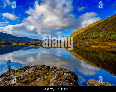 Die Lange Strecke, Obere Seen. Killarney National Park, Co. Kerry, Irland Stockfoto
