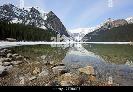 Fairview Mountain am Lake Louise, Kanada Stockfoto