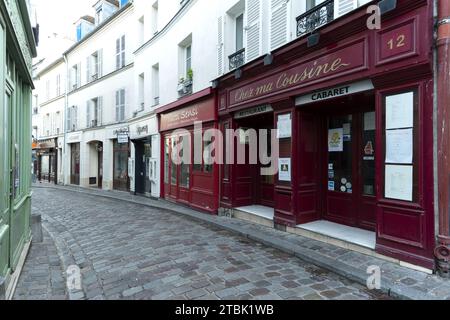 Restaurant, Montmartre, Paris, Île-de-France, Frankreich, Europa Stockfoto