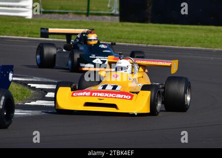 Martin Bullock, Chevron B29, HSCC Silverstone International Meeting, HSCC Historic Formula 2 Championship, Teil der HSCC Historic Formula 2 International Stockfoto