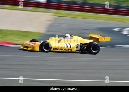 Martin Bullock, Chevron B29, HSCC Silverstone International Meeting, HSCC Historic Formula 2 Championship, Teil der HSCC Historic Formula 2 International Stockfoto