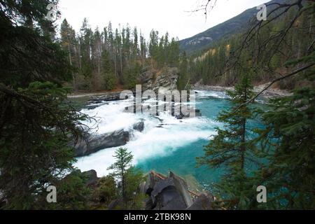 Atemberaubende Rückzugsfälle in British Columbia in Kanada Stockfoto