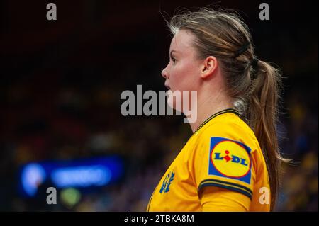 Göteborg, Schweden. Dezember 2023. Elin Hansson aus Schweden während des Spiels der IHF Frauen Handball-Weltmeisterschaft 2023 zwischen Schweden und Kamerun am 7. Dezember 2023. Quelle: PS Photo / Alamy Live News Stockfoto