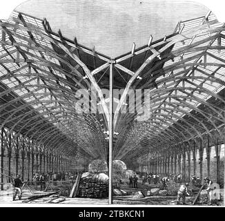 Progress of the International Exhibition: The Machinery Department, 1861. Die International Exhibition of 1862, oder Great London Exposition, war eine Weltausstellung, die vom 1. Mai bis 1. November 1862 neben den Gärten der Royal Horticultural Society in South Kensington, London, stattfand. Aus Illustrated London News, 1861. Stockfoto