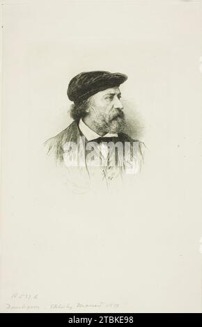 Porträt von Daubigny, 1879. Stockfoto