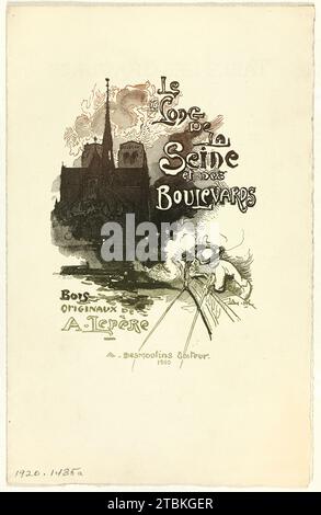 Prospekt für Le Long de la seine et des Boulevards, 1910. Stockfoto