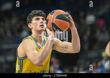 Berlin, Deutschland 07. Dezember 2023: Basketball EuroLeague - 2023/2024 - Alba Berlin gegen Anadolu Efes Istanbul im Bild: Gabriele Procida (Alba Berlin) Stockfoto