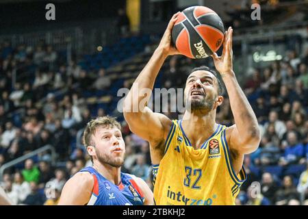 Berlin, Deutschland 07. Dezember 2023: Basketball EuroLeague 2023/2024 – Alba Berlin gegen Anadolu Efes Istanbul im Bild: Johannes Thiemann (Alba Berlin) Stockfoto