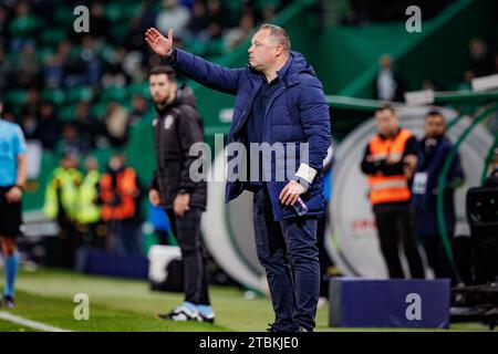 Vitor Campelos während der Liga Portugal 23/24 Spiel zwischen Sporting CP und Gil Vicente FC, Estadio Jose Alvalade, Lissabon, Portugal. (Maciej Rogowski) Stockfoto