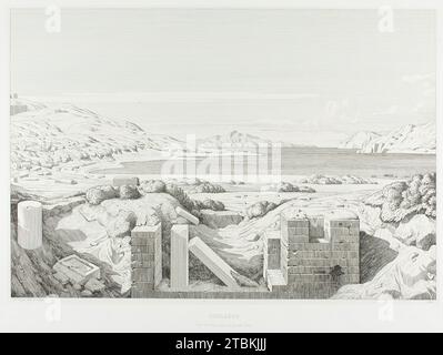 Blick auf Korinth, 1845. Stockfoto
