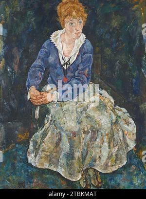 Porträt der Frau des Künstlers, Edith Schiele, 1918. Stockfoto