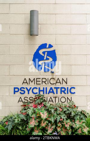 Washington D.C. USA - 7. September 2022: Die American Psychiatric Association ist die weltweit führende psychiatrische Organisation. Stockfoto