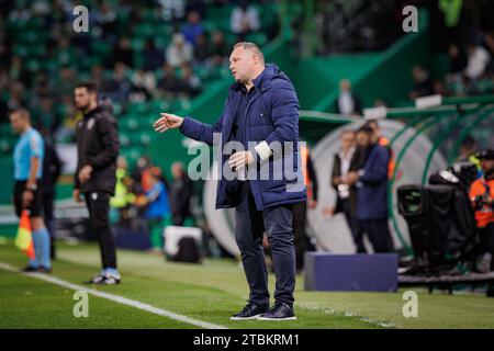 Vitor Campelos während der Liga Portugal 23/24 Spiel zwischen Sporting CP und Gil Vicente FC, Estadio Jose Alvalade, Lissabon, Portugal. (Maciej Rogowski) Stockfoto