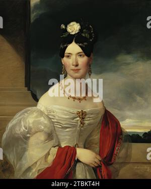 Marie Freiin Vesque von P&#xfc;ttlingen, 1832. Porträt von Marie Baroness Vesque von P&#xfc;ttlingen (1814-1889). Stockfoto