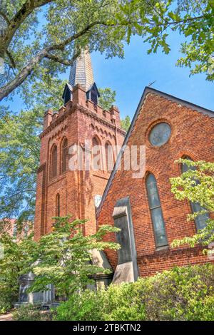 Das historische St.. Peter's Episcopal Church in Oxford, Mississippi. Stockfoto