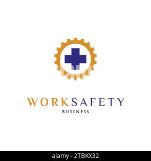 Design-Vorlage Für Das Symbol „Arbeitssicherheit“ Stock Vektor