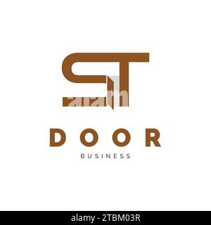 Inspiration für das Design des ST-Türsymbols Stock Vektor