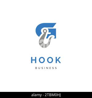 Inspiration für das Design des „G Hook Icon“ mit dem ersten Buchstaben Stock Vektor