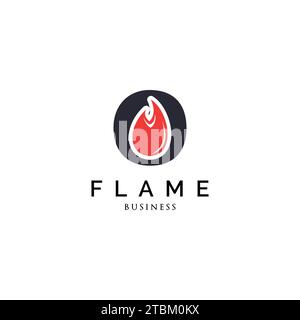 Initial Letter O Flame Logo Inspiration Stock Vektor