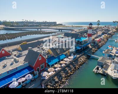 Drohnenfotos von Oceanside California Stockfoto