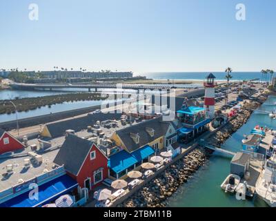 Drohnenfotos von Oceanside California Stockfoto